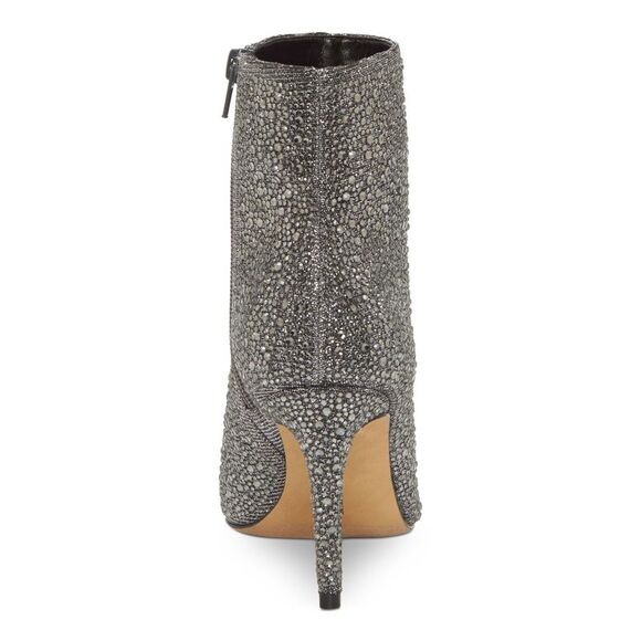 INC Womens Gray Detail Glitter Ignacia Pointed Toe Stiletto Booties 10.5 M - Picture 3 of 4